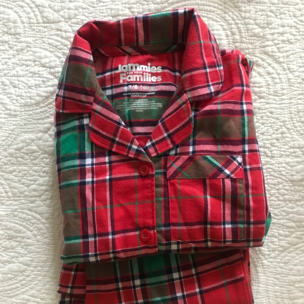 NWT girls winter pajamas size 7/8